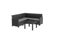 Emma 5 Seater Corner Set - Grey